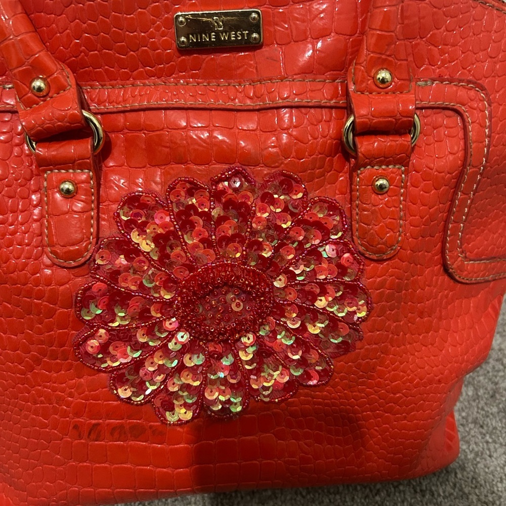 Nine West Coral Floral Y2K Bag - Picture 3 of 9